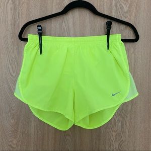 Nike Tempo Running Shorts Color Volt Size Small